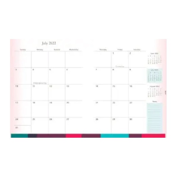 2022-23 Ultimate Planner Pink & Blue Squares-Plan Today. Procrastinate Tomorrow - Picture 3 of 8